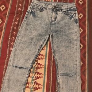 Acid Wash BDG High Waist Distressed Jeans
